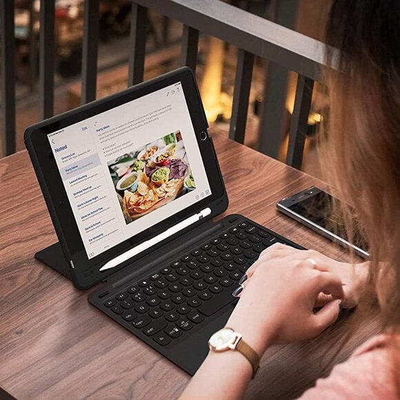 ZAGG SLIMBOOK ULTRATHIN KEYBOARD IPAD PRO 12.9 BLACK Apple 2 attachable pieces - Picture 4 of 12